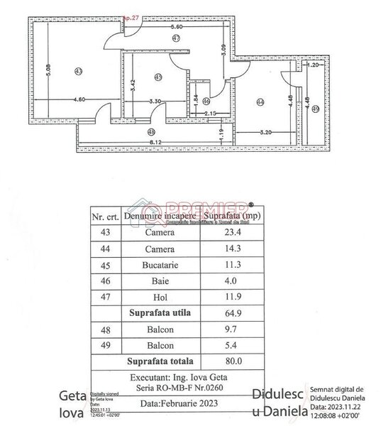 Popesti Leordeni 2 camere decomanda, gata de mutare